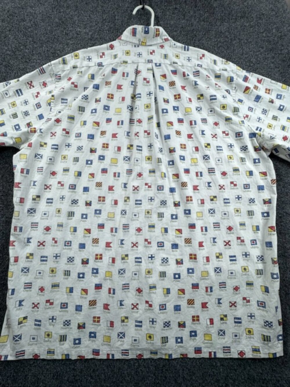 Reyn Spooner Nautical Flags Countries Pullover 2XL Button-Down Short Sleeve Men - Picture 11 of 16